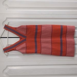 HD in Paris Orange and Pink Striped Mini Dress